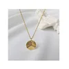 925 Sterling Silver 18K Gold Chain Cellular Hammer Necklace For Women Jewelry