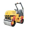 Driving type hydraulic transmission Vibratory road roller with double drum1500-3000kg powered by perkins