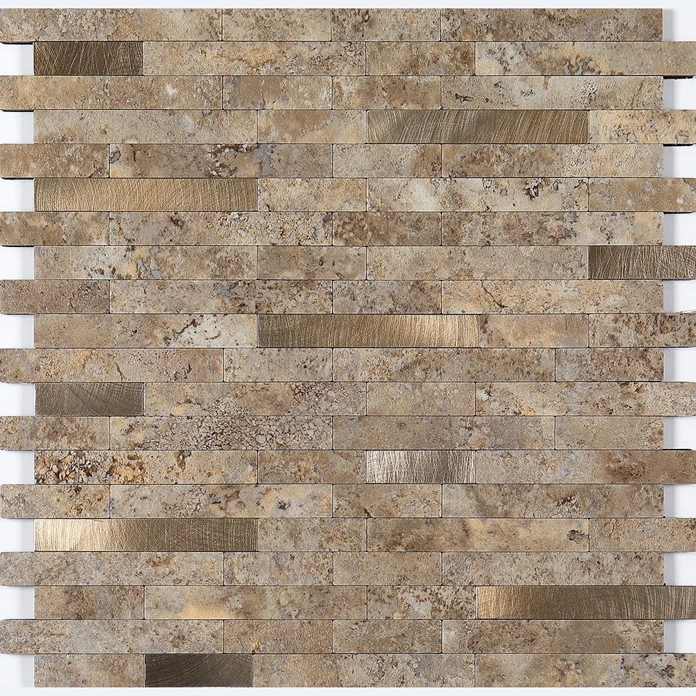 Pvc Peel And Stick Rusty Slate Mosaic Tile For Kitchen Backsplash - Buy ...