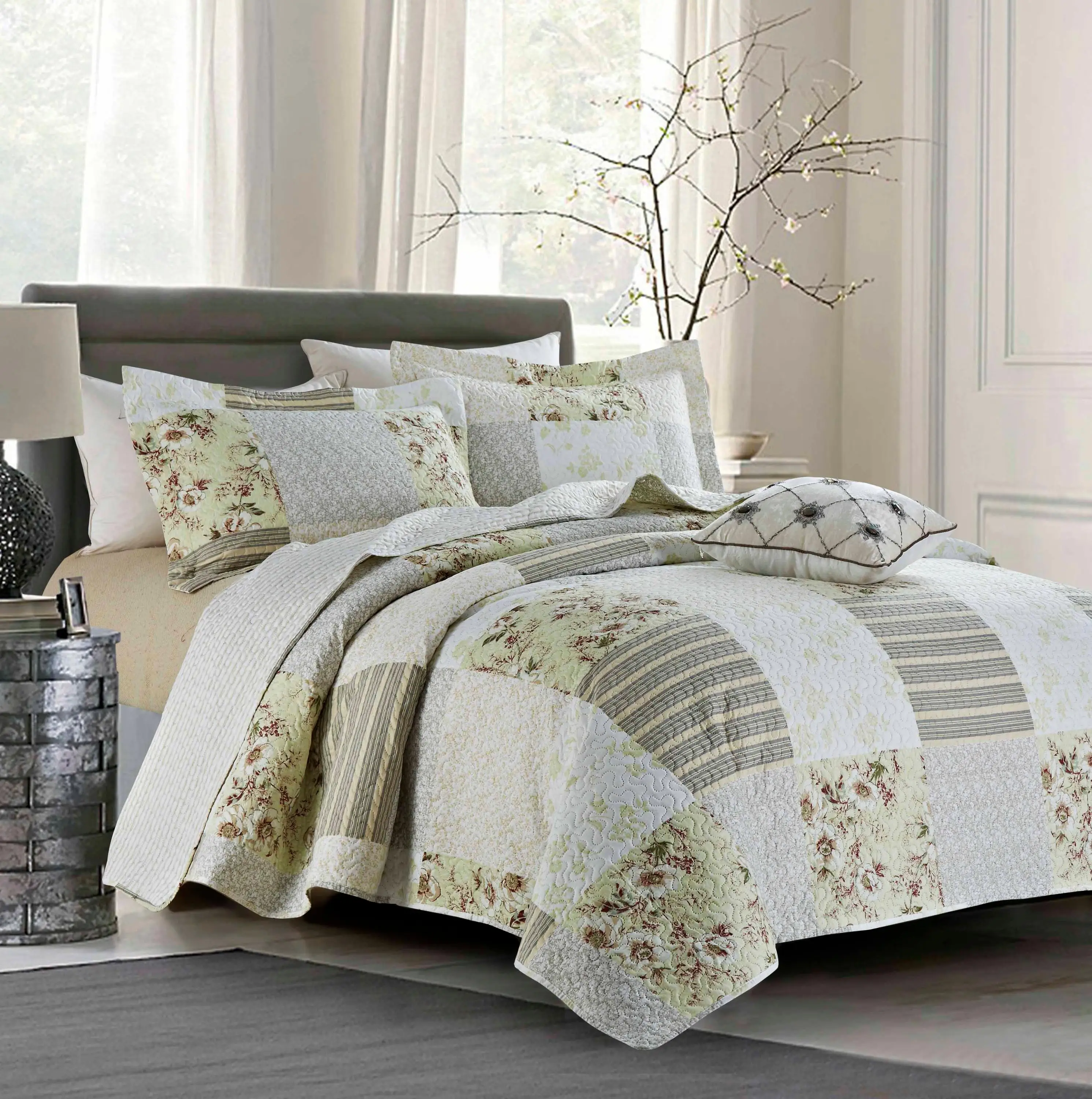 Venta al por mayor edredones con flores baratos-Compre online los