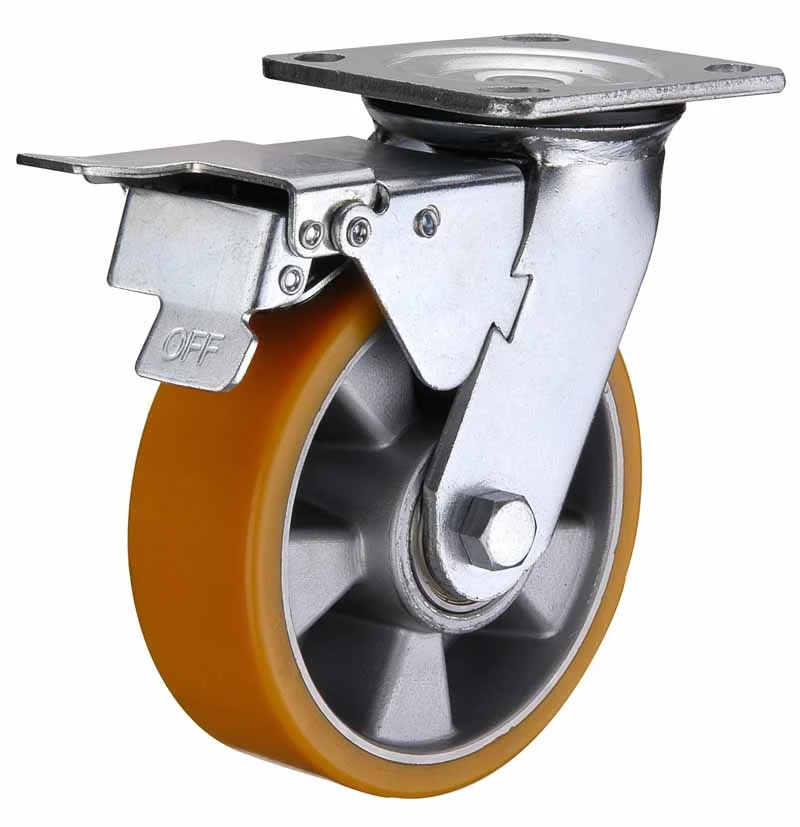 Wbd 600kg Load Polyurethane Heavy Duty Caster Wheels Industrial - Buy 