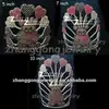 Beauty design bear and heart solid rhinestone crown