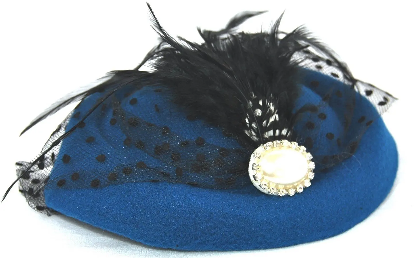 Miniature Pill Box Pillbox Hat Fascinator Multiple Color Miniature Pill Box Pillbox Hat Fascinator Multiple Color Options Royal Blue