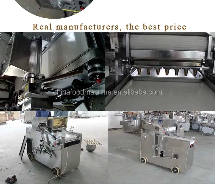 Commercial chocolate chip industrial butter dropping cookie cutting forming press dough ball depositor making machine