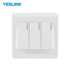 Fire Proof PC Panel 3 Gang 2 Way Outdoor Wall Switch