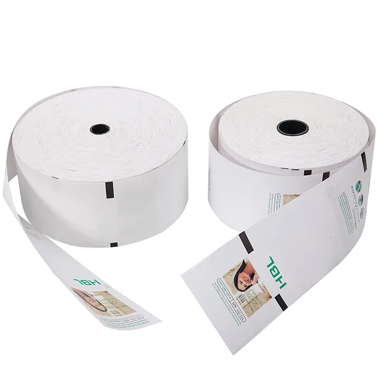 High Quality pos paper roll printing thermal receipt paper rolls to roll cutting machine
