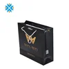 Contracted black paper bag grip rope printing paper bag packaging for shopping