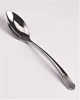 Disposable plastic silver coated spoon