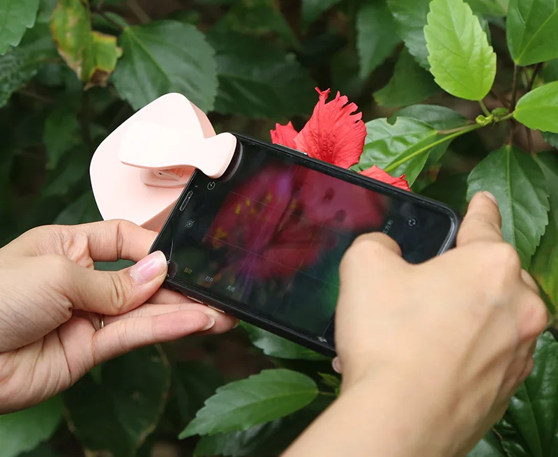 Universal Smartphone rk27 selfie flash led light with Camera Lens clip for mobile phone Mini LED Selfie Ring Light