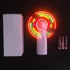 Battery power USB program LED Flashing Message Fan