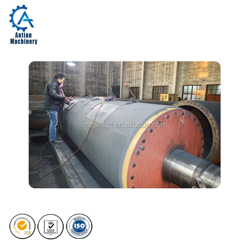 Paper recycling machine cast steel shaft vacuum press roll