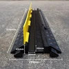 Full Black 2 Channel Cable Speed Bump Ramp Cable Cover For Floor