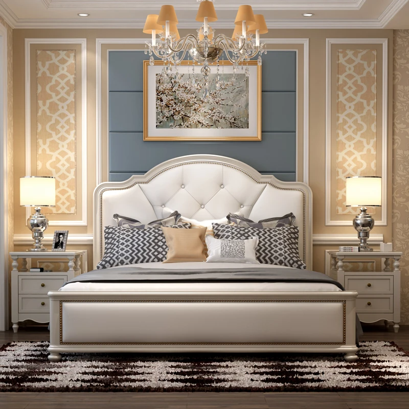 High Back Bed With Drawers Panel Headboard Bed Design Furniture Solid