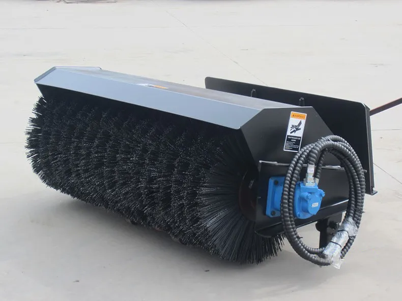 Hydraulic Angle Broom Attachment Angled Snow Angle Broom Skid Steer