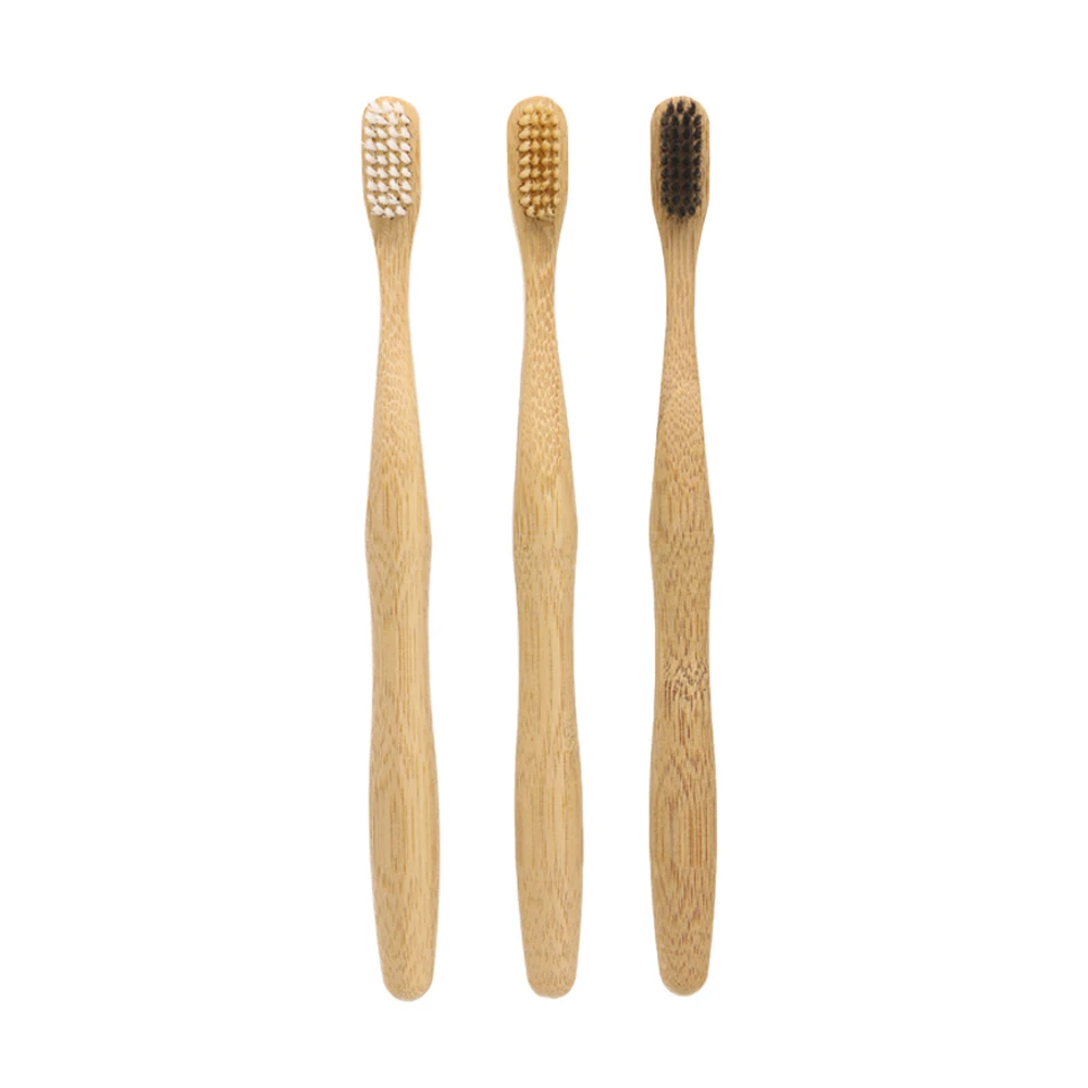 Charcoal Infused Bristles Ergonomic Handle Organic Bamboo Toothbrush ...