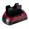 All-in-1 Dual HDD Docking Station with One Touch Backup for 2.5"/3.5" SATA/IDE HDD