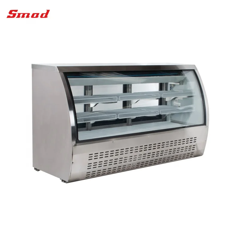 256-516L Sliding Door Curved Glass Type Ice Cream Freezer