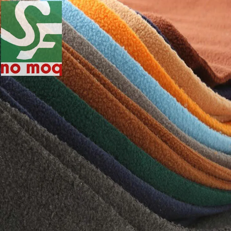 High Pile Fleece Fabric Yard Fleece Lining Fabric With Different Types