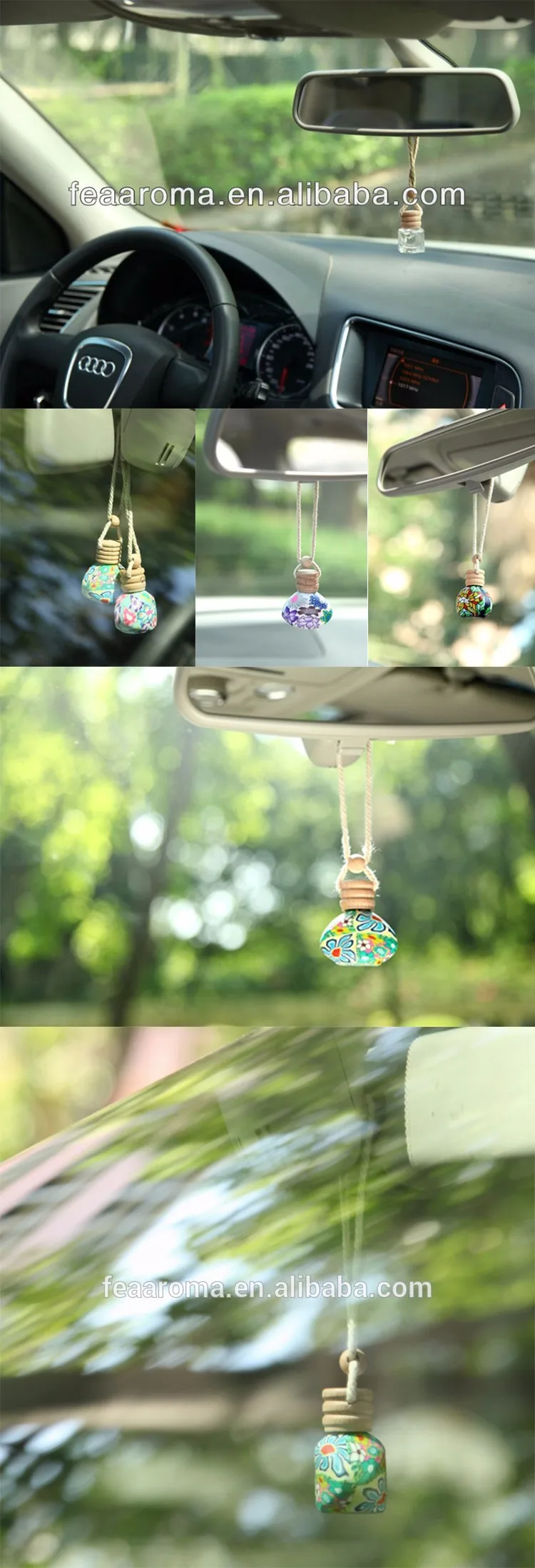 Eyun F07 car fragrance glass bottle organic aromatic reed diffuser