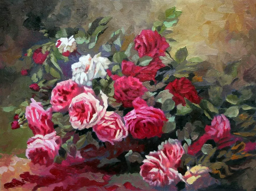 Un mazzo di fiori sul balcone 1924 - Dipinti ad olio