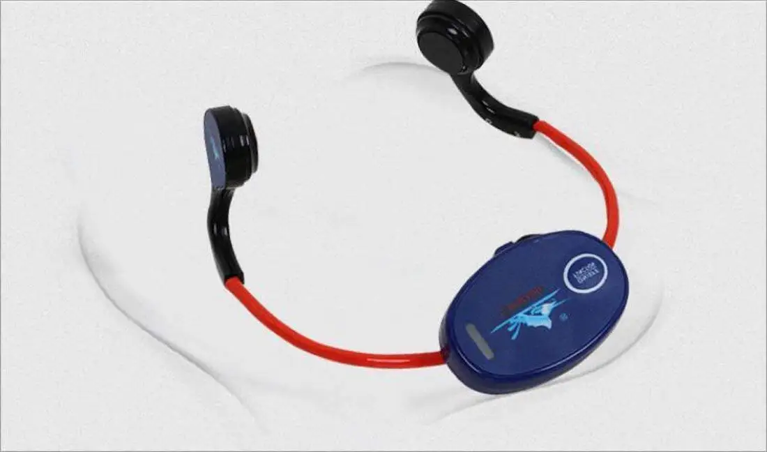 Hzhy Bone Conduction Swimming Teaching Water Sports Swimming Bone Conduction Teaching Headphones IXP8 Waterproof Headphones Military Bone Conduction Headphones (UnitCount : Seven headphones one host)
