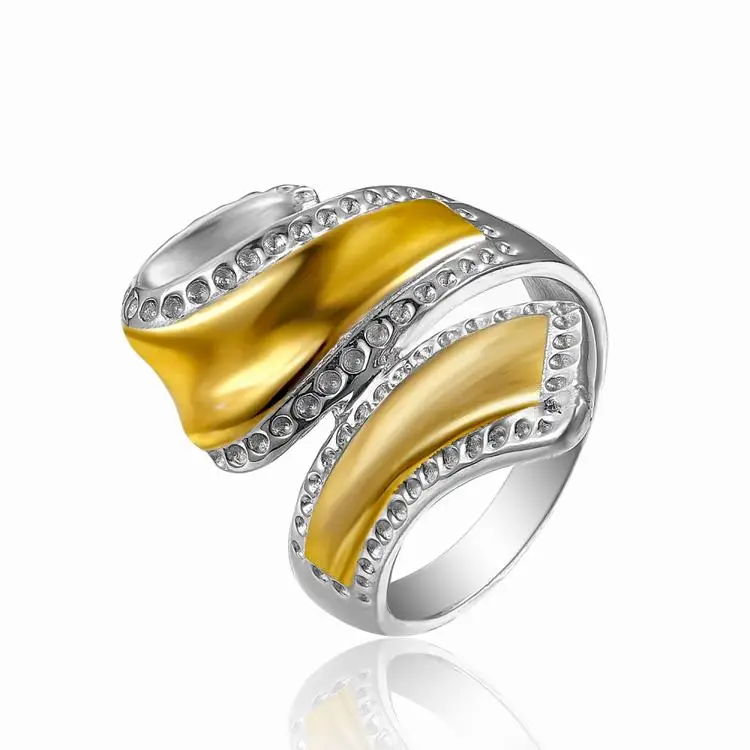Fashion stainless steel gold ring designs for female
