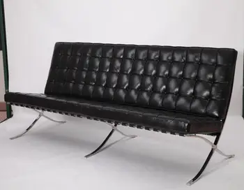 Modern Clic Furniture Mies Van Der Rohe Barcelona Sofa 3 Seater Modern Clic Furniture Mies Van Der Rohe Barcelona Sofa 3 Seater Reproduction