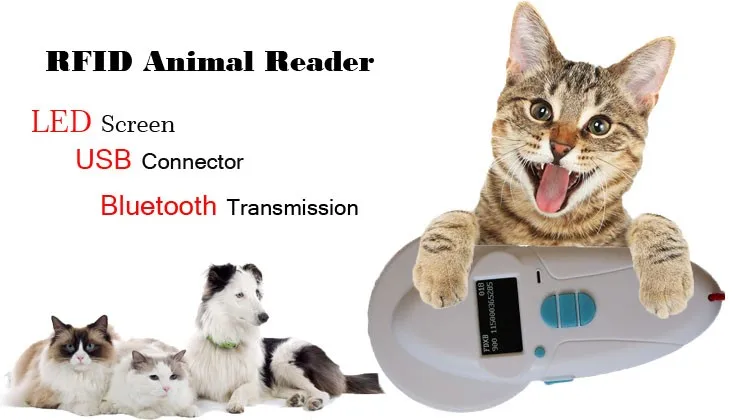 RAFID Long Range Reader EM4305 RFID Reader for Animal Identification Microchip Scanner Reader