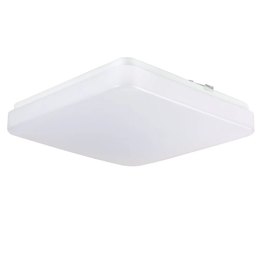 Hot Sale Dimmable LED Flush Mount White Square Ceiling Light Fixture For Kitchen Stairwell Closet Washroom Laundry Room