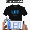New design hot sale el Sound Activated led light shirt/equalizer led shirts/el t-shirt