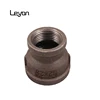 Black Malleable Iron Pipe Fittings 1/2" malleable socket 1" male&female socket 529A Reducing Socket/Coupling for oil