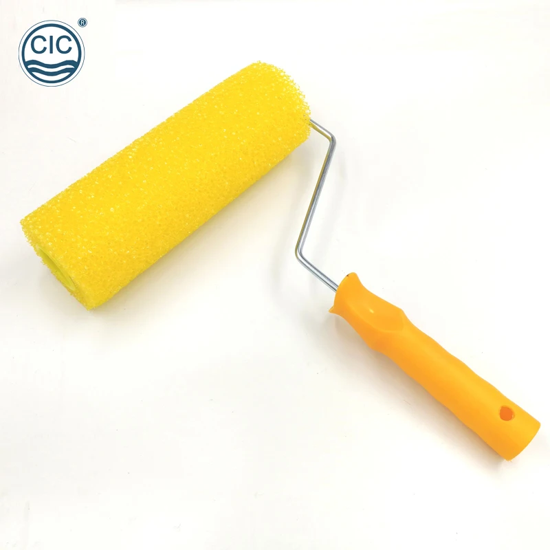 paint roller plastic handle sponge roller sleeve brush