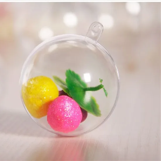 Large Clear Transparent Plastic Half Ball Ornaments Bulk 40mm200mm