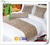 high quality 100%cotton train bed sheet sets /hotel king size bed runner bed scarves