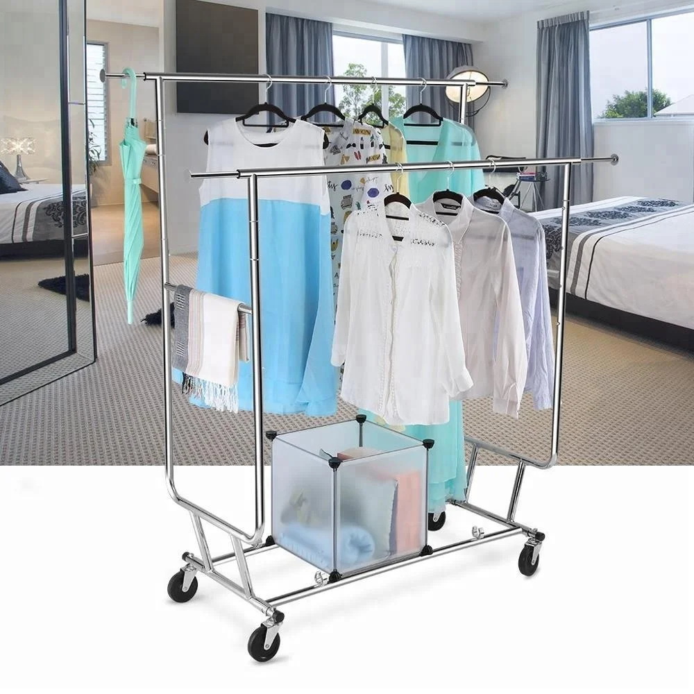 Telescopic Garment Rack And Cloths Displan Racking Buy Telescopic Garment Rack,Collapsible