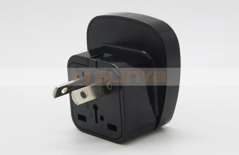 2 Flat Pin Au Australia New Zealands Plug Adapter With Safety Shutter