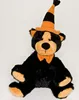 Halloween day plush teddy bear toy,teddy bear with red heart plush toy