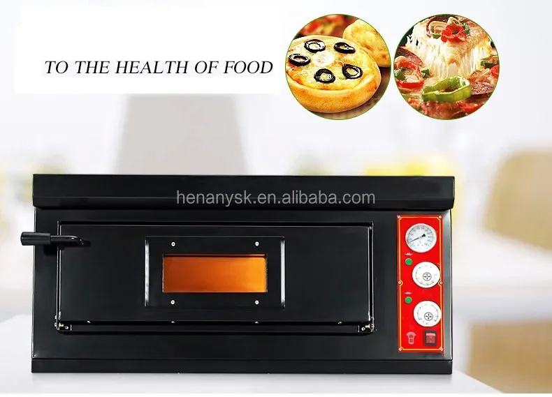 400c Commercial  electric / GAS Black 1 or 2 layer pizza baking Oven Professional bakery equipment for sale