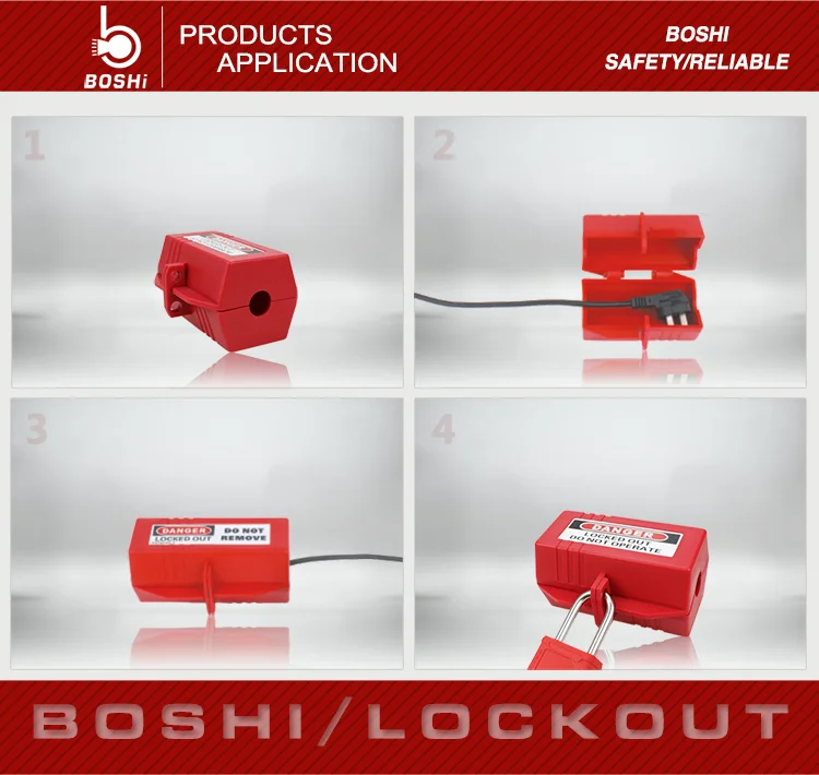 Electrical Plug Lockout BD-D42 ,Ssafety lockout for cable diameter 20mm ,Hexagon Lockout design