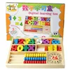 2019 Montessori wood abacus wooden Math toys box for the Kids learning Education Toy WMB001