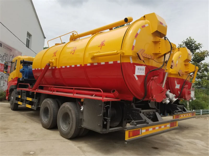 2 轴 18 cbm 废水吸入卡车 240hp 污泥吸引卡车出售 - buy 粪便吸水车