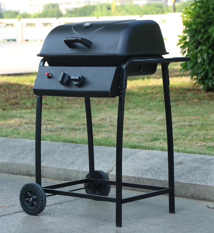 2 Burner Trolley Gas Bbq Grill,Cast Iron Bbq Grill,Trolley Bbq Grill