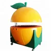 fast food truck orange kiosk New design mobile food vending van for sale shopping mall, outdoor mobile juice kiosk