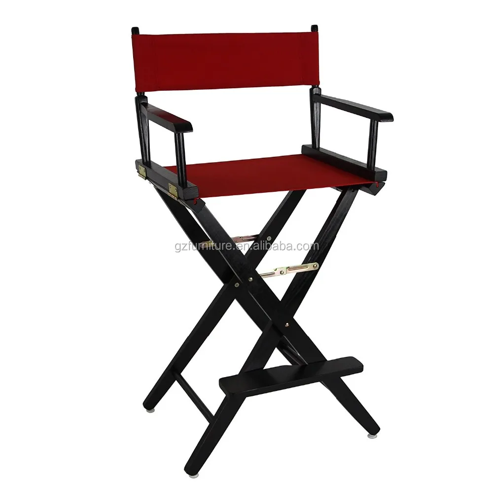 Wooden Folding Director Chair Tall Folding Director Chair Silla Alta