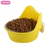 Carno 2018 new animal feeder plastic food feeder for rabbits pet bowl feeder for cats fixed on cage