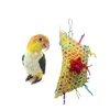 Hot Sale Colorful Hanging Strip Rope Pet Cage Decor Bamboo Weaving Parrot Bird Pull Bites Climb Chew Toy
