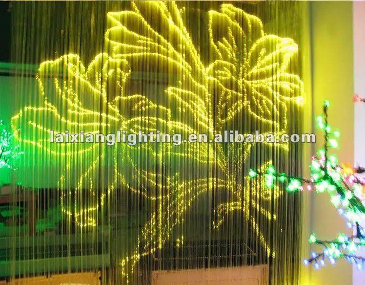 2018 latest waterfall curtain optical fiber ceiling light