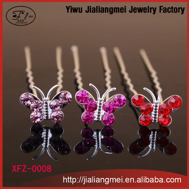 Mix Color 200pcs Lot Promotion Butterfly Floral Bridal Hair