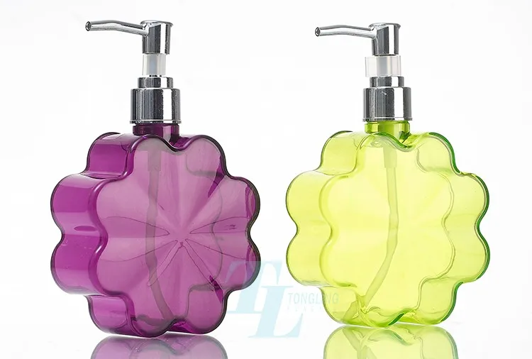 High Quality Plastic Shower Gel Container Decorative Shampoo Pump
