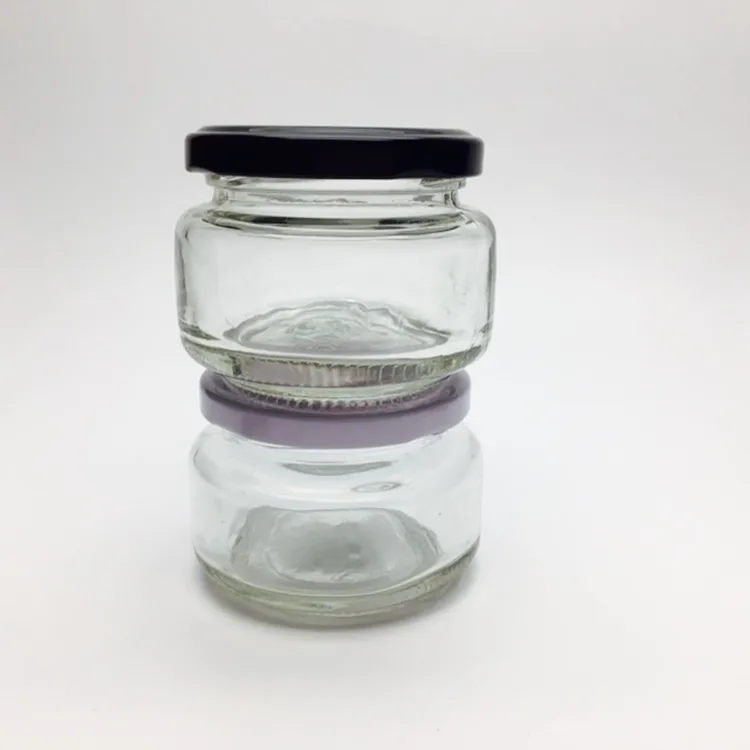 100ml 120ml Wide Flat Glass Jars 4oz Canned Tuna Shrimp Seafood Paste